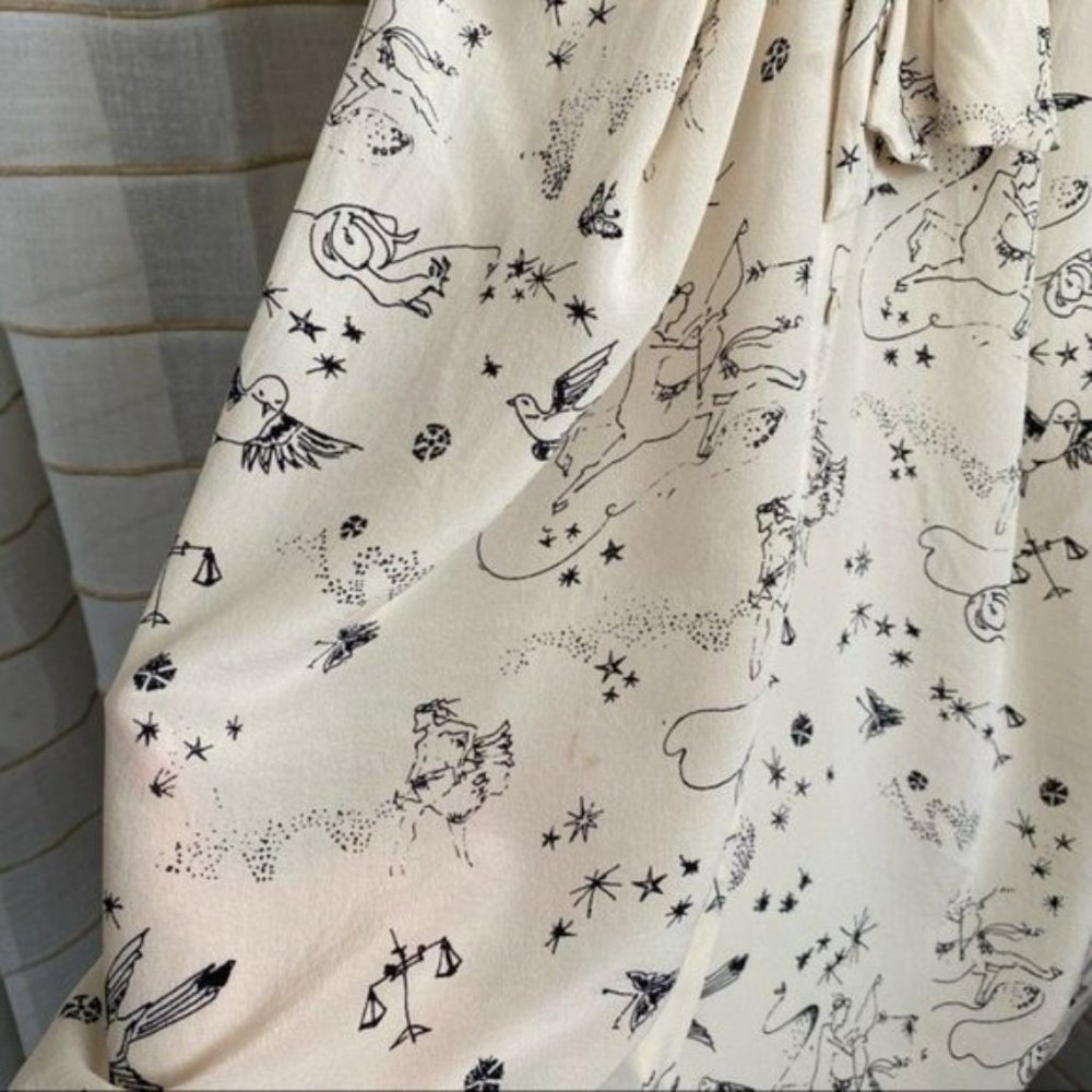 ❌SOLD❌ Rebecca Taylor Astrology Silk Dress - Picture 8 of 15